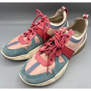 Coach Womens Sneakers City Sole Runner Pink Blue‎ Colorblock Mesh Size 8.5